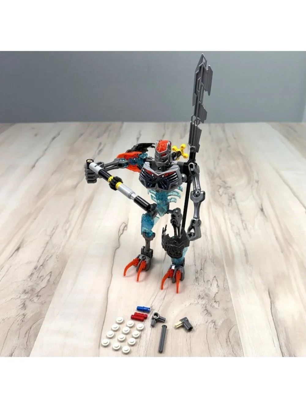 2015 LEGO Bionicle 70791 Skull Warrior INCOMPLETE Missing Bow Pieces Masks READ